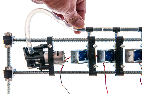 connecting main pump to valves